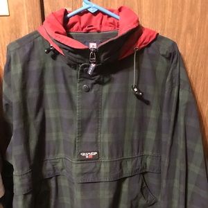 90s chaps Ralph Lauren XL 1/2 zip windbreaker